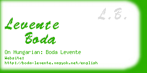 levente boda business card